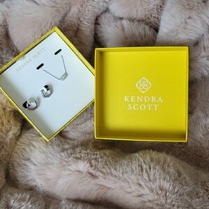 Kendra Scott Grayson Crystal Pendant and Huggie Gift Set